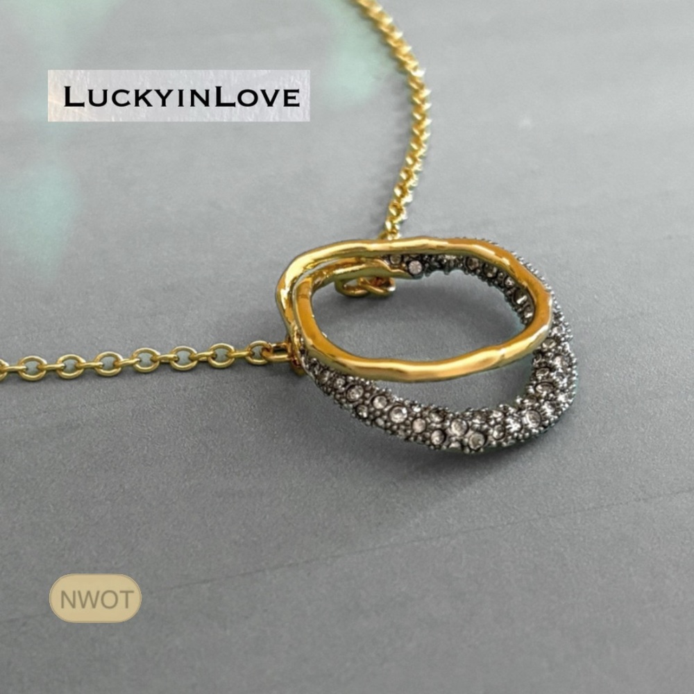ALEXIS BITTAR • Solanales Gold Crystal Orbit Necklace - Picture 3 of 11